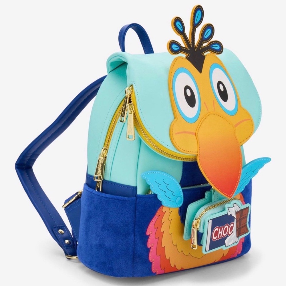 NWT Loungefly Disney Pixar Up Kevin Figural Mini Backpack. - Picture 2 of 4